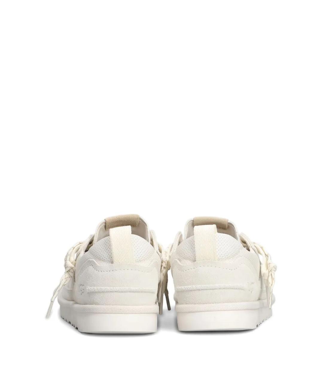 UGG AUSTRALIA Белые кожаные низкие кроссовки / кеды, фото 2