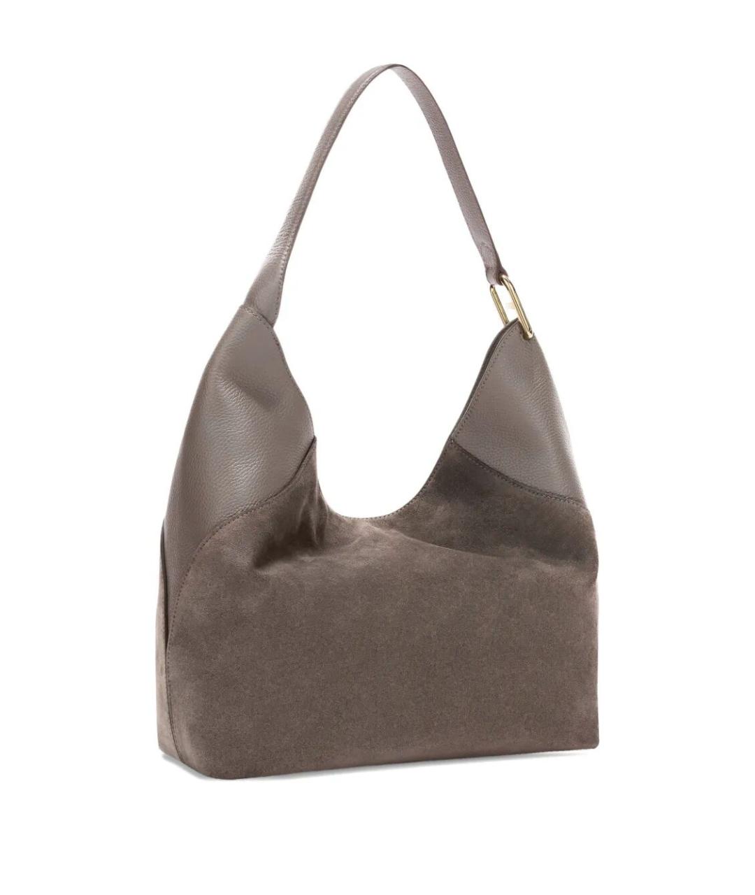 FURLA Серая замшевая сумка через плечо, фото 3