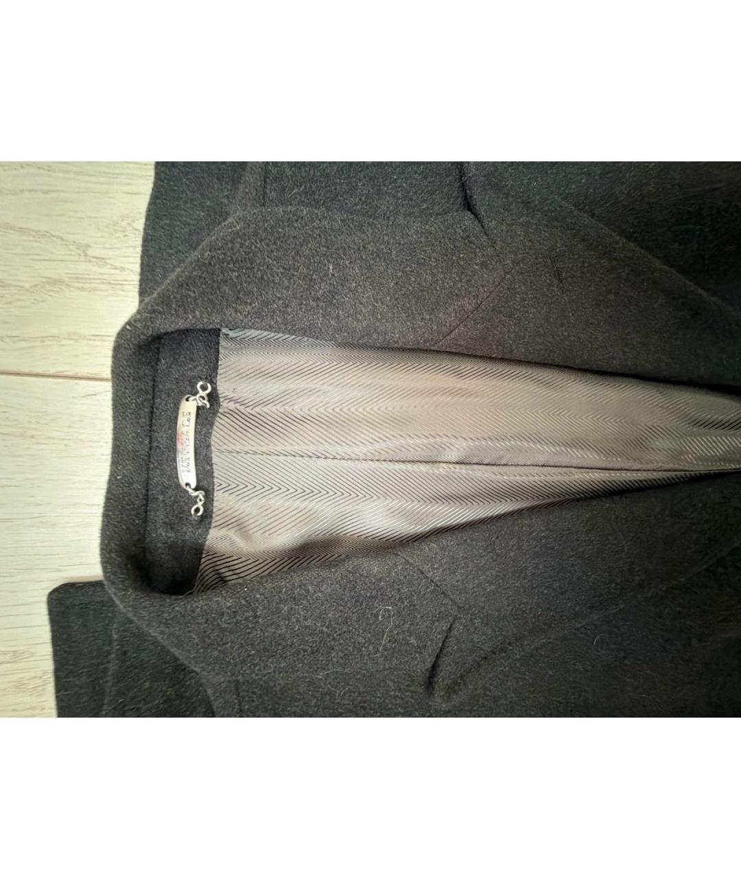 VERSACE Антрацитовое шерстяное пальто, фото 3