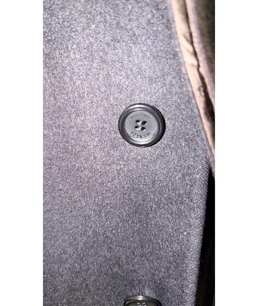 VERSACE Антрацитовое шерстяное пальто, фото 5