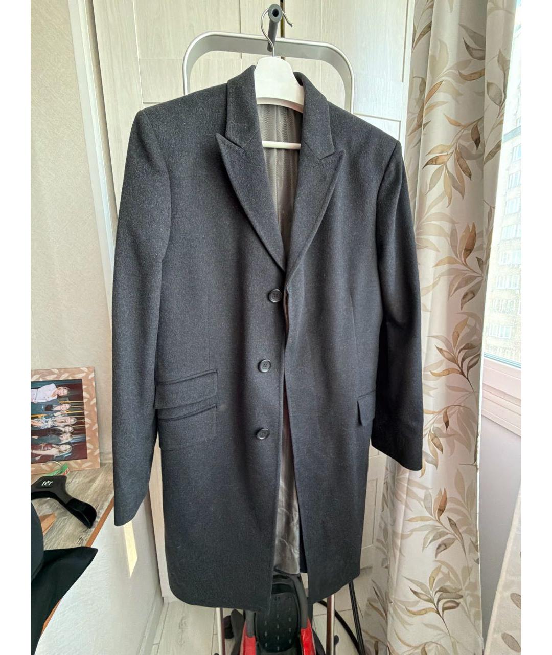 VERSACE Антрацитовое шерстяное пальто, фото 8