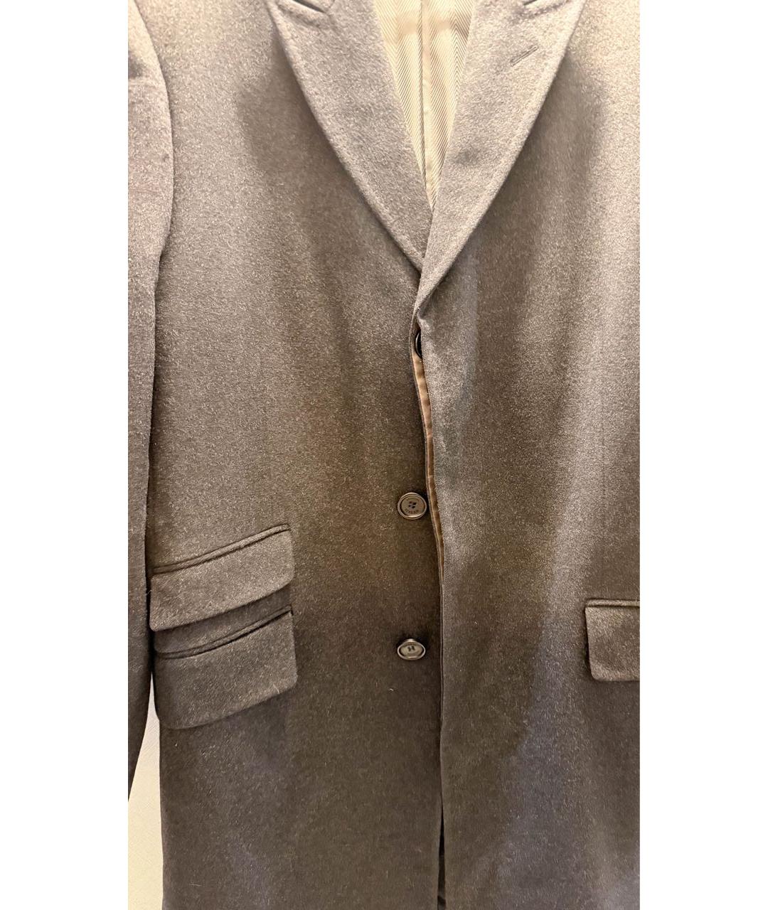 VERSACE Антрацитовое шерстяное пальто, фото 4