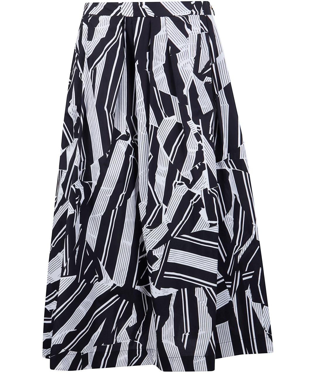 DRIES VAN NOTEN Черная хлопковая юбка миди, фото 1