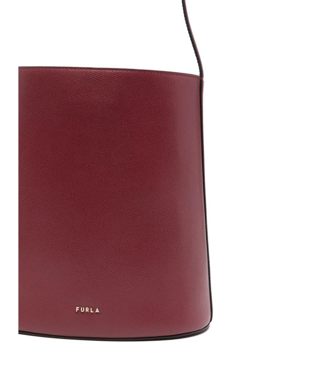FURLA Красная кожаная сумка через плечо, фото 2