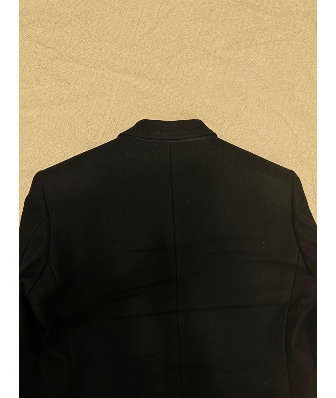 DOLCE&GABBANA Черное шерстяное пальто, фото 3