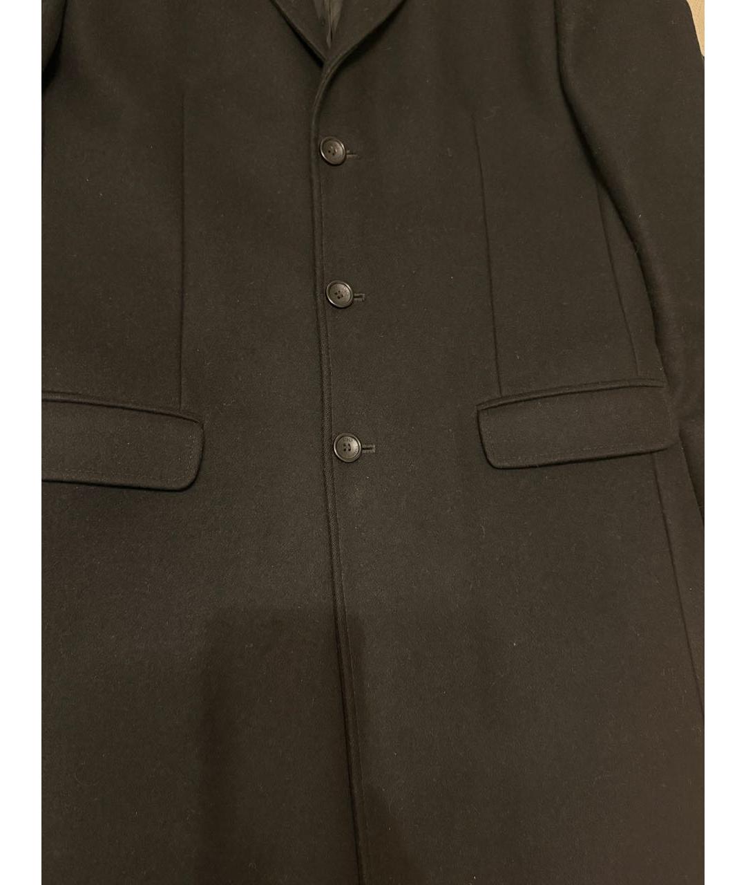 DOLCE&GABBANA Черное шерстяное пальто, фото 4