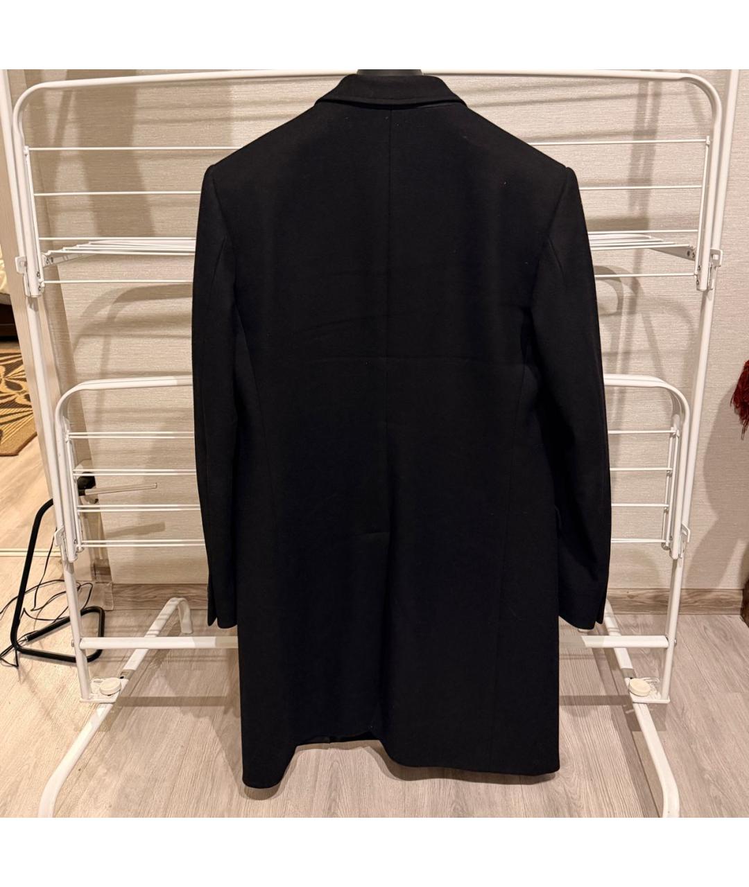 DOLCE&GABBANA Черное шерстяное пальто, фото 2