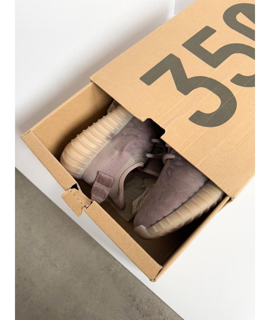 ADIDAS YEEZY Фиолетовые текстильные кеды, фото 5