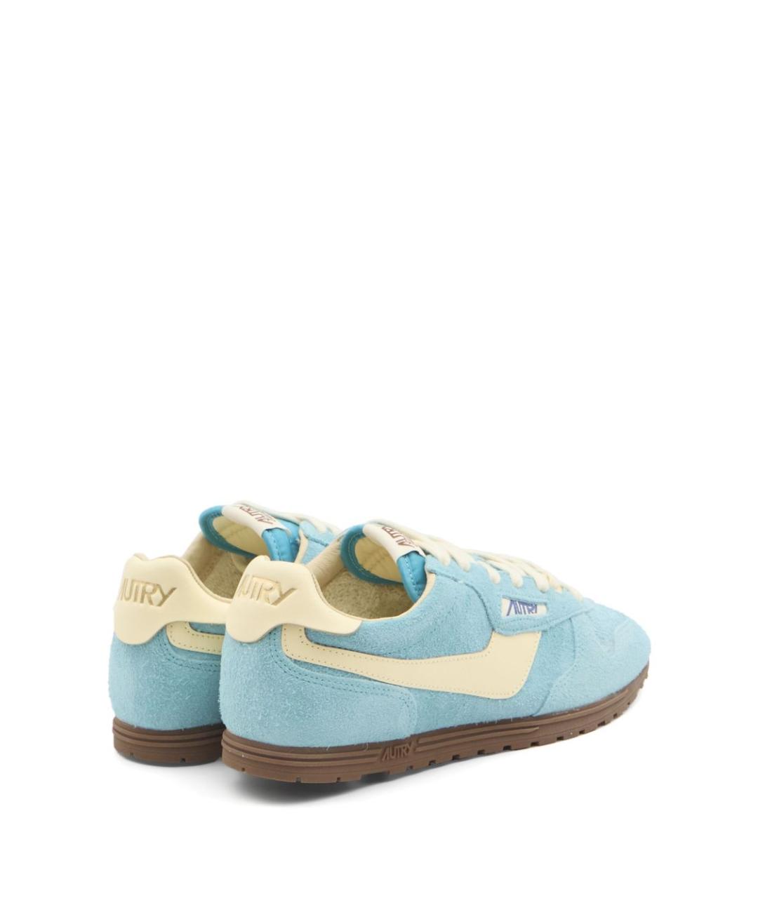 AUTRY Голубые замшевые кроссовки, фото 5