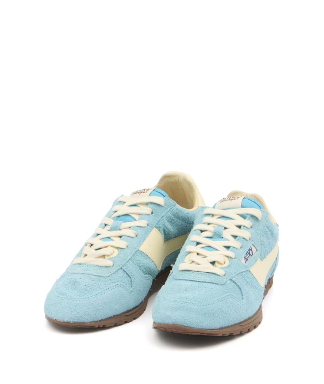 AUTRY Голубые замшевые кроссовки, фото 4
