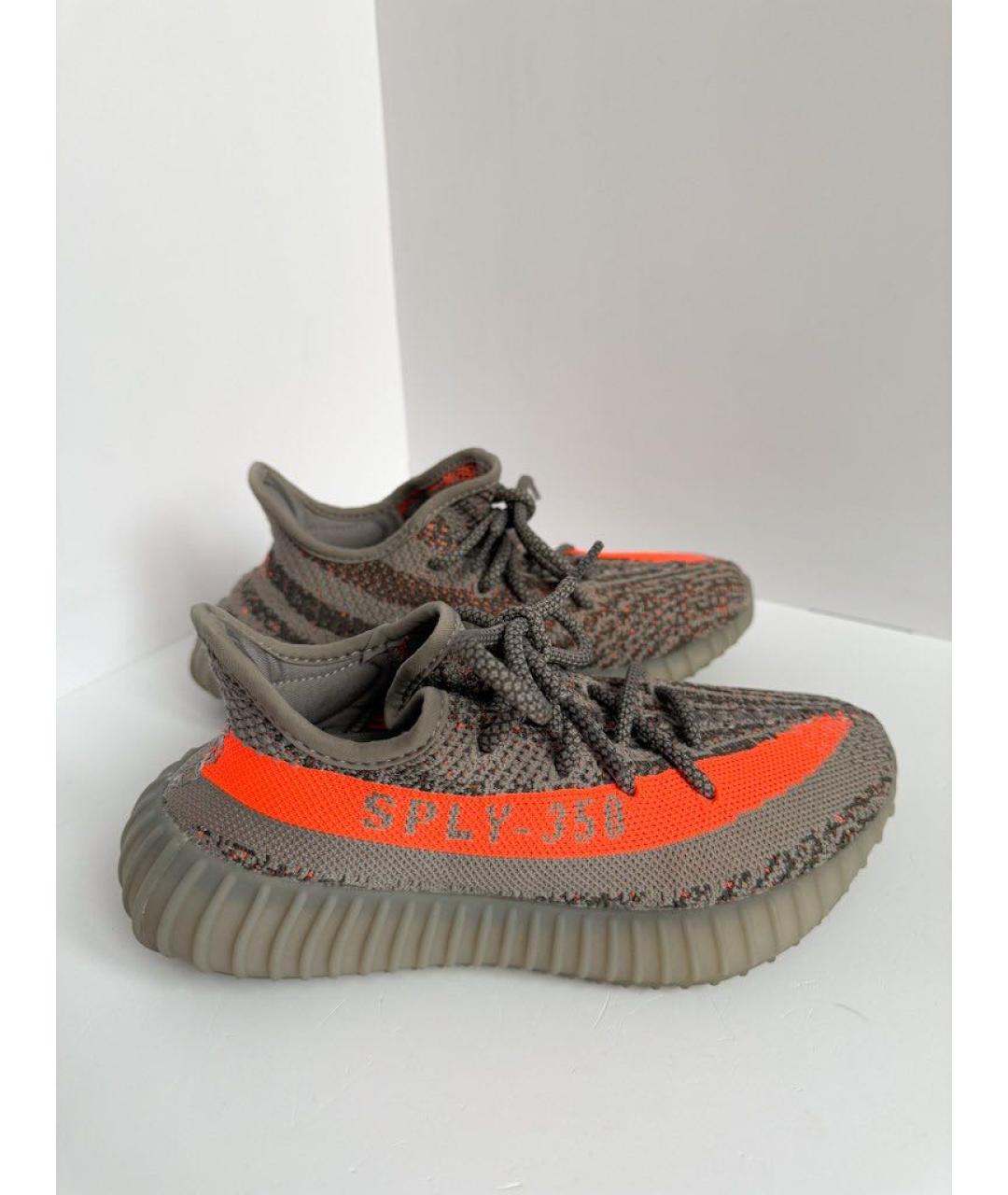 ADIDAS YEEZY Серые текстильные кеды, фото 6