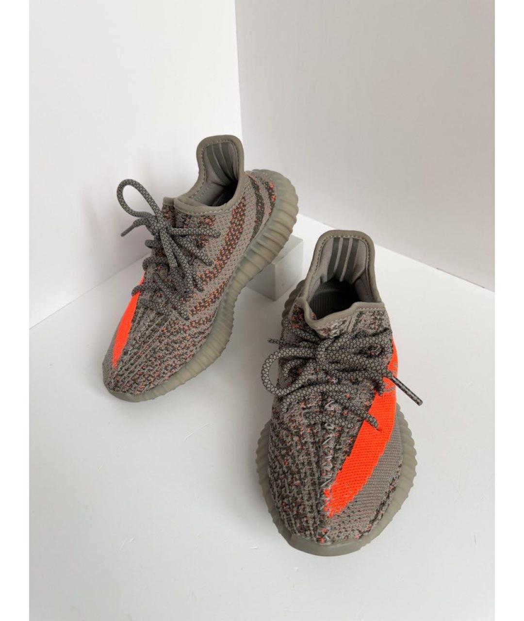 ADIDAS YEEZY Серые текстильные кеды, фото 3