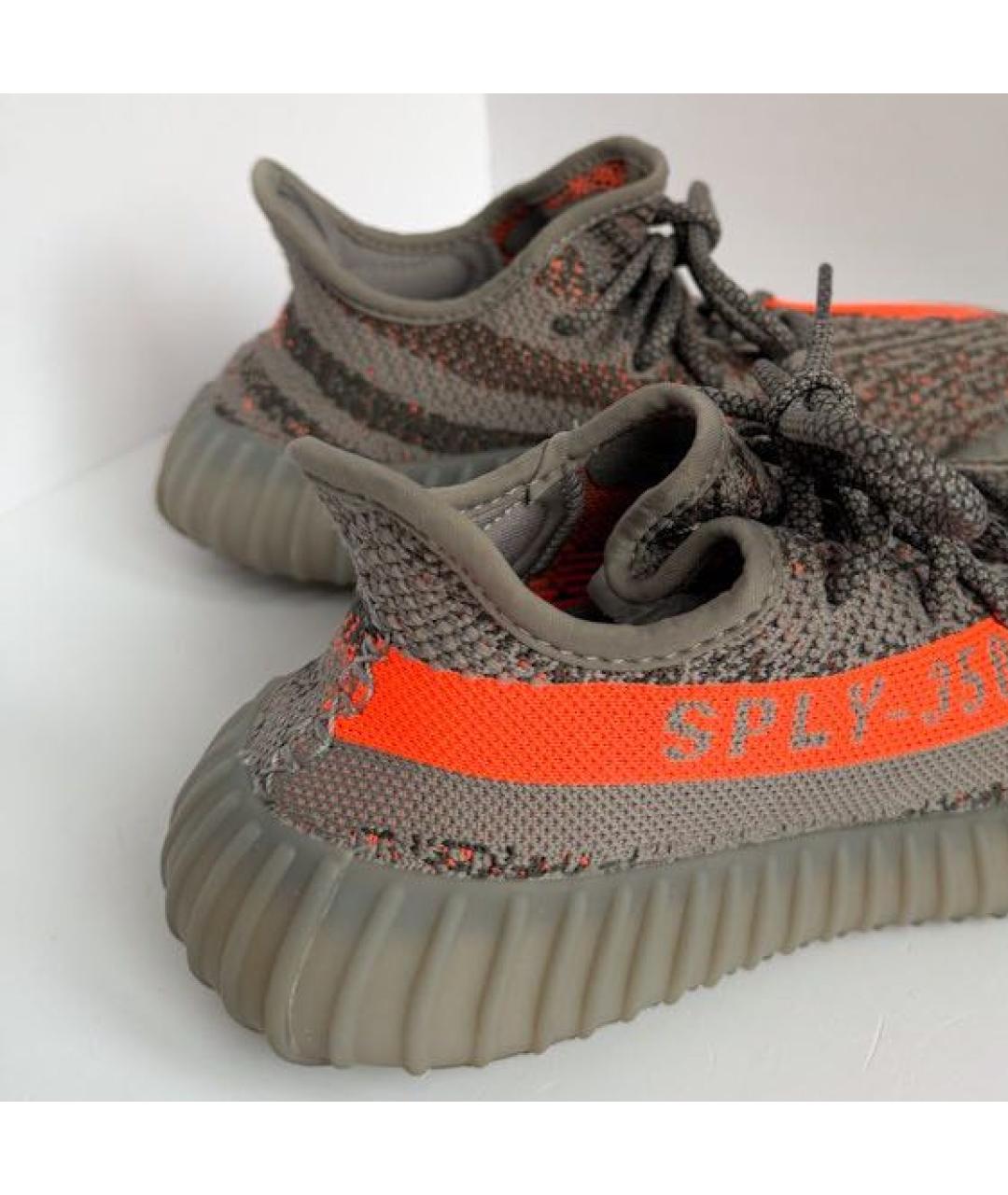 ADIDAS YEEZY Серые текстильные кеды, фото 4