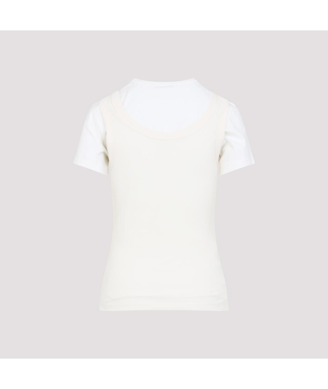 ACNE STUDIOS Белая хлопковая футболка, фото 3
