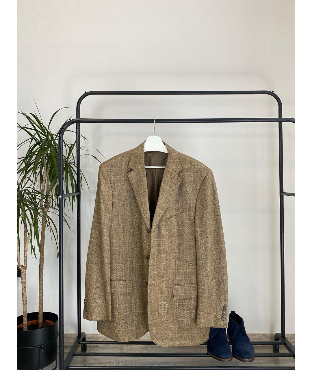 POLO RALPH LAUREN Бежевый шелковый пиджак, фото 2