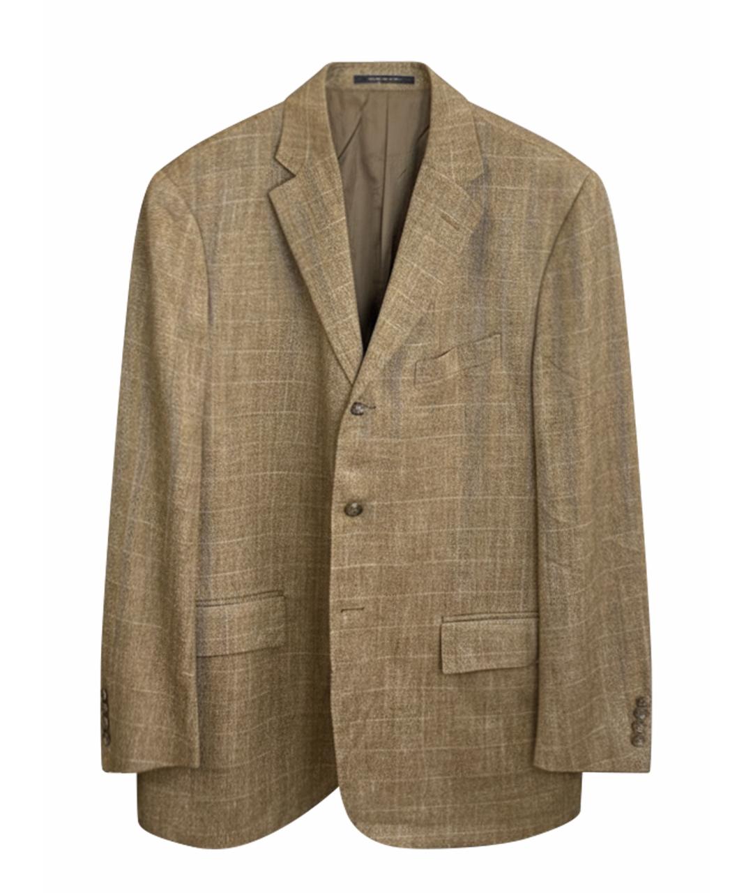 POLO RALPH LAUREN Бежевый шелковый пиджак, фото 1