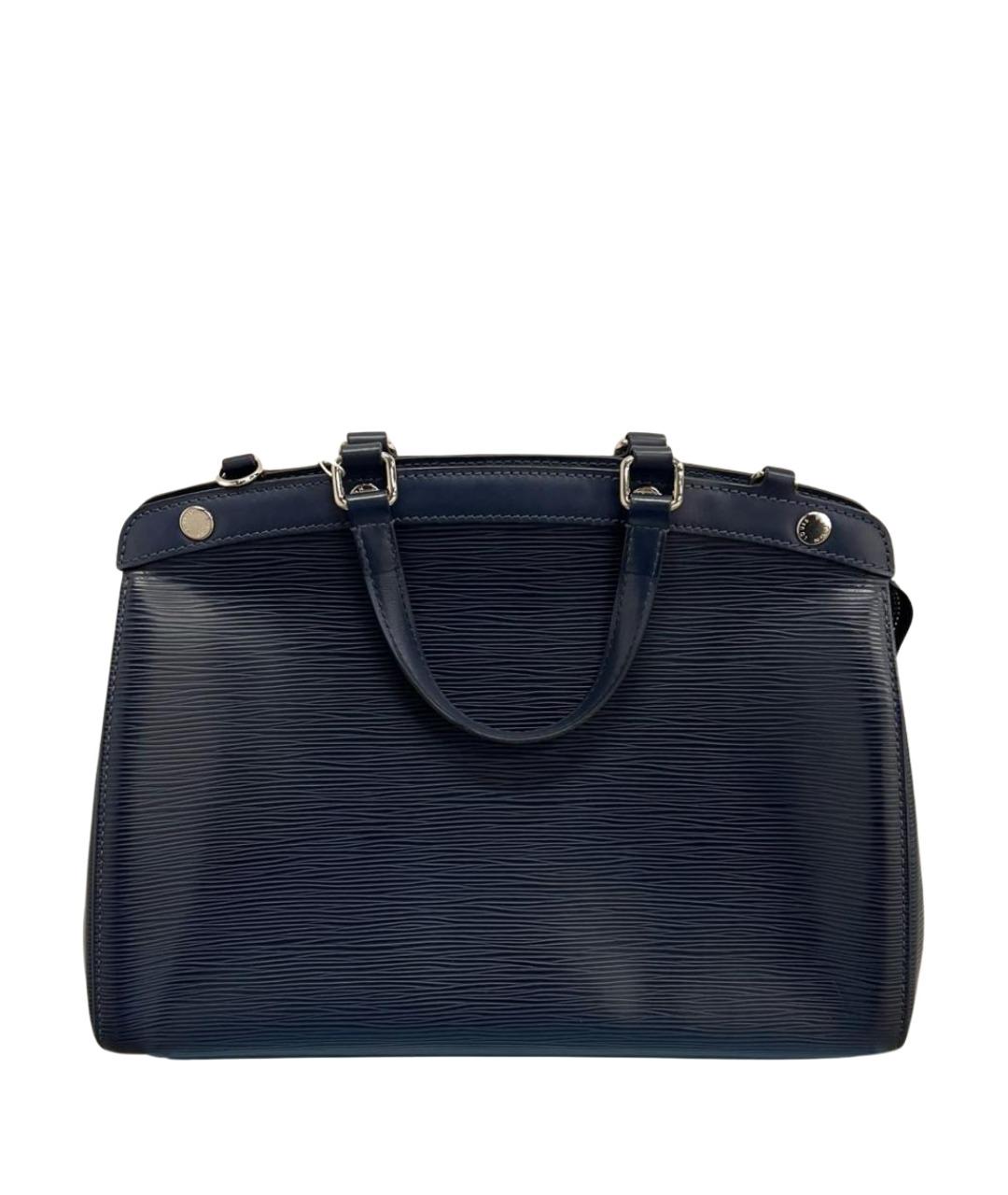 LOUIS VUITTON Темно-синяя кожаная сумка тоут, фото 1