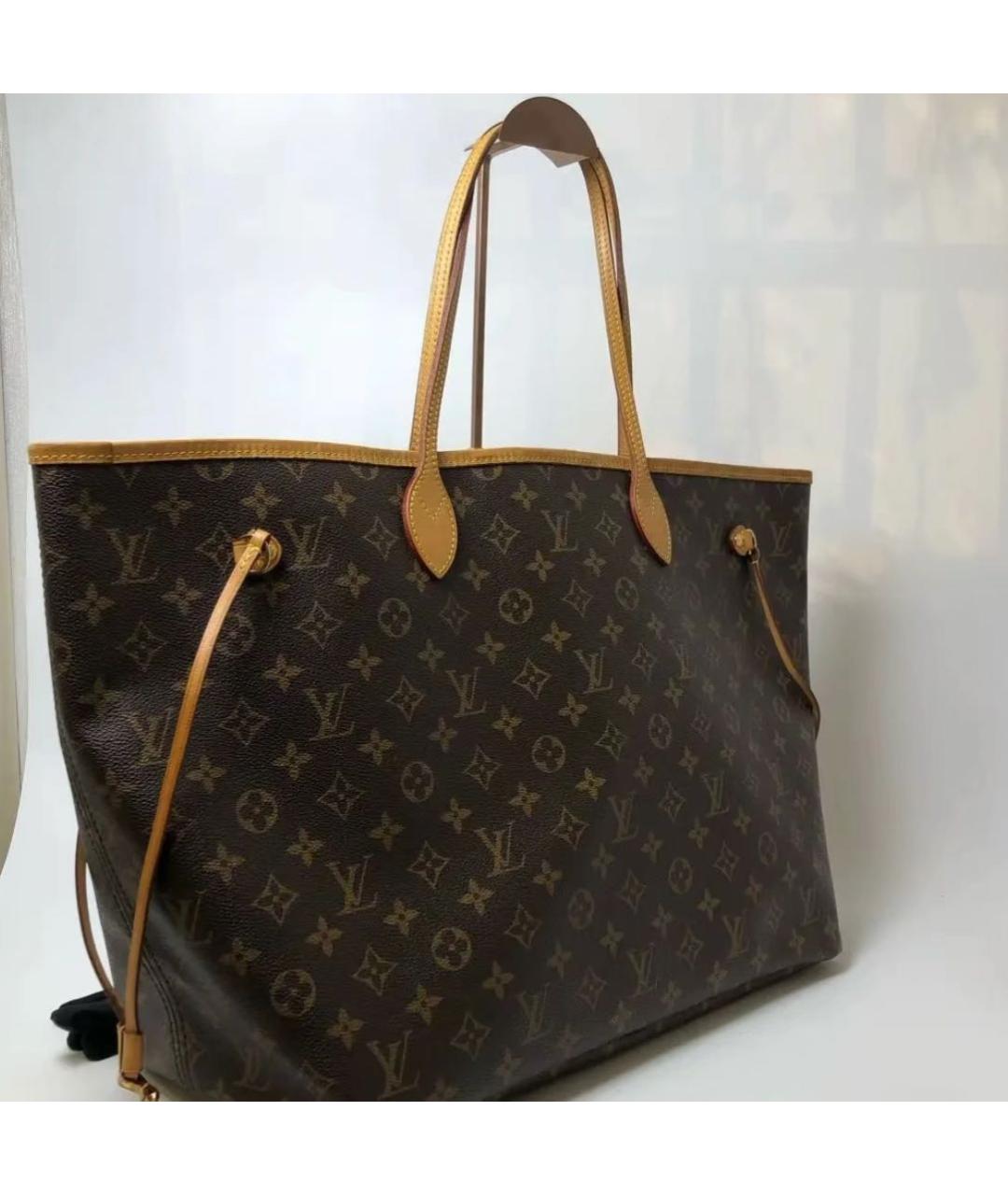 LOUIS VUITTON Коричневая сумка тоут, фото 2