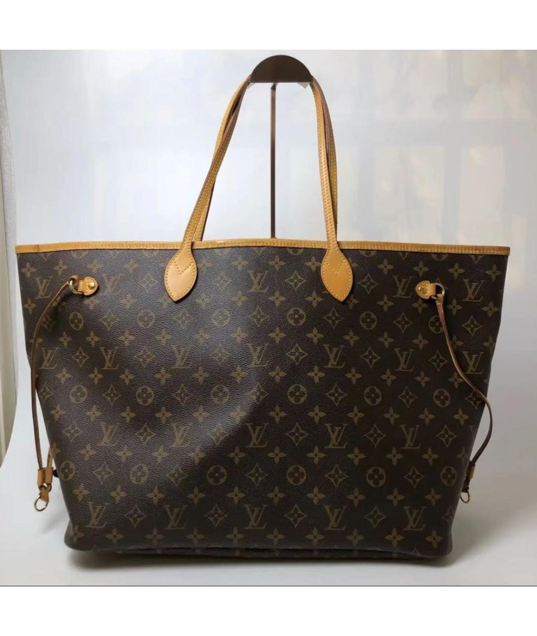 LOUIS VUITTON Коричневая сумка тоут, фото 5