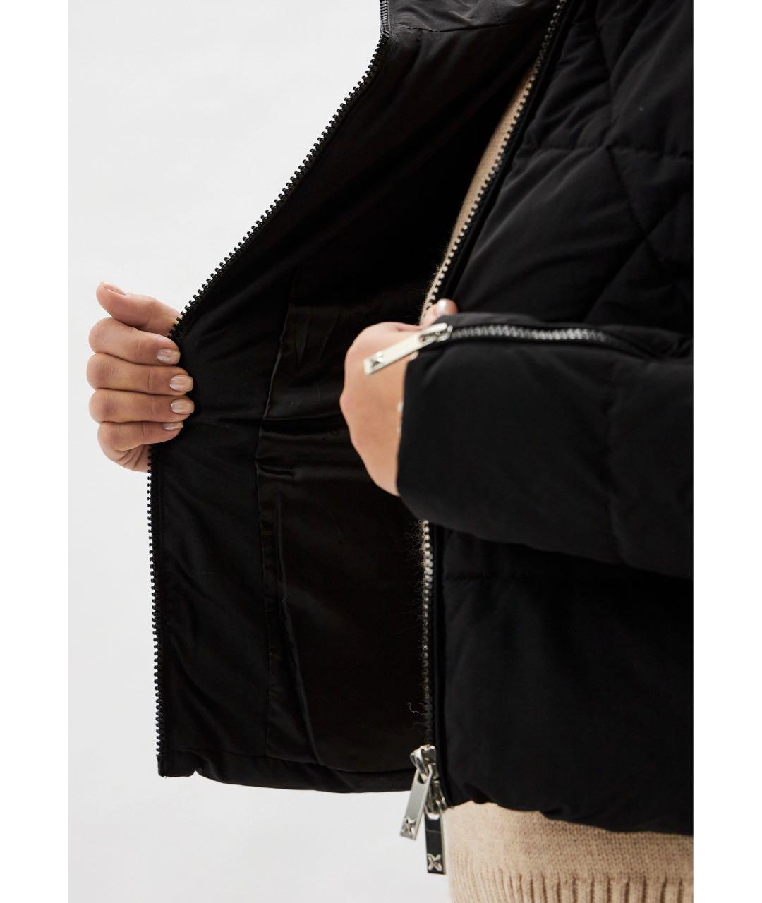 JOHN RICHMOND Черная полиэстеровая куртка, фото 5