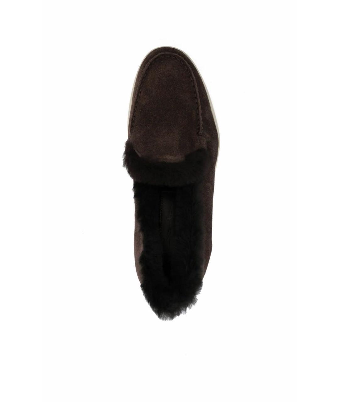 SANTONI Коричневые замшевые лоферы, фото 2