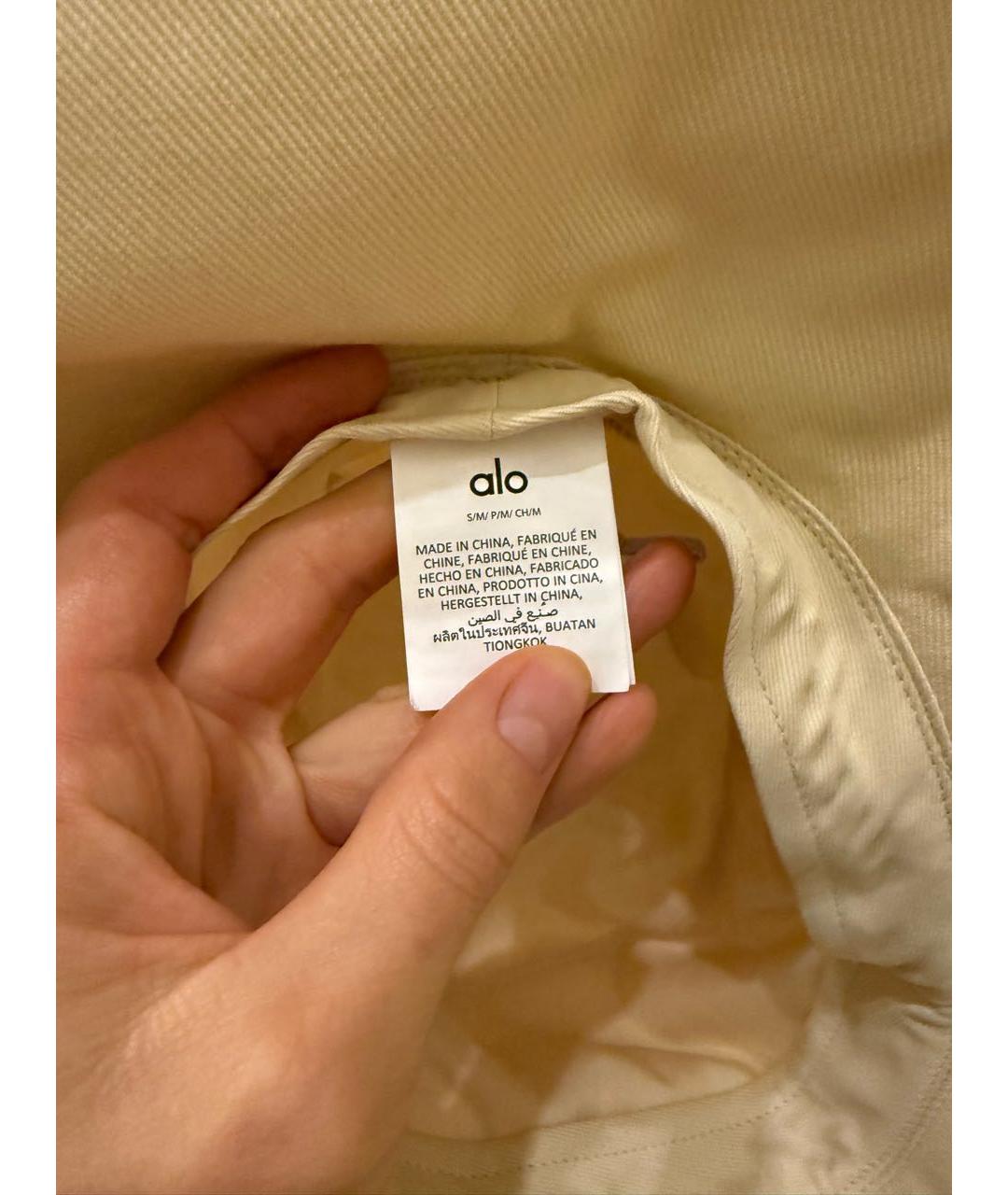 ALO YOGA Бежевая хлопковая панама, фото 3