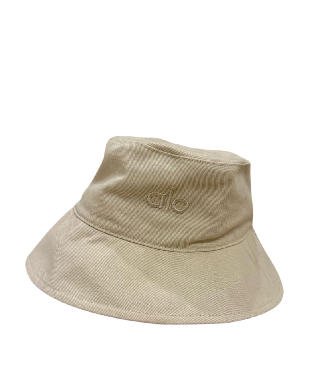 ALO YOGA Бежевая хлопковая панама, фото 1