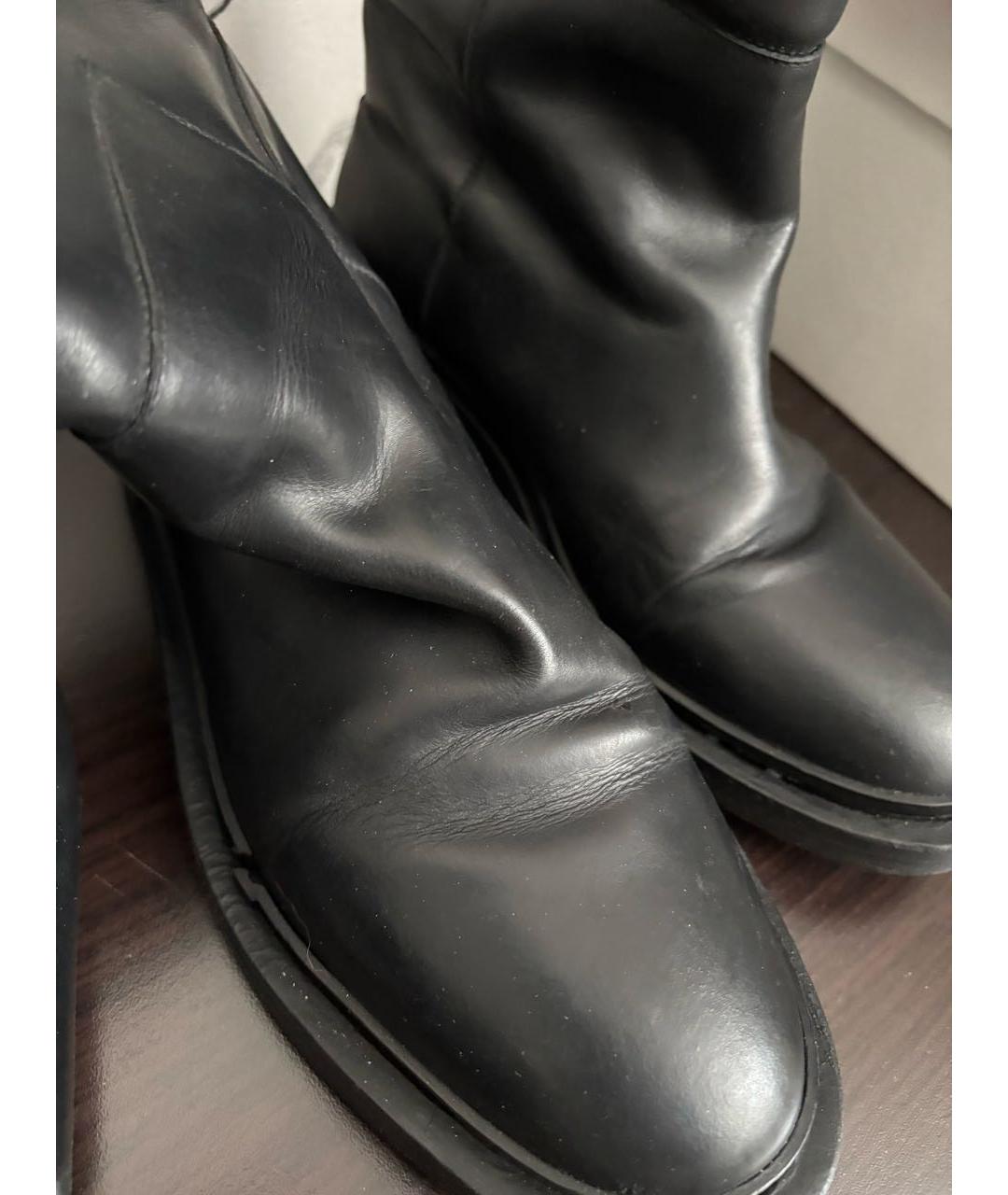 JIL SANDER Черные кожаные сапоги, фото 5