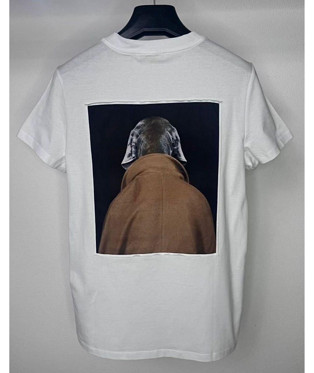 MAX MARA Белая хлопковая футболка, фото 2