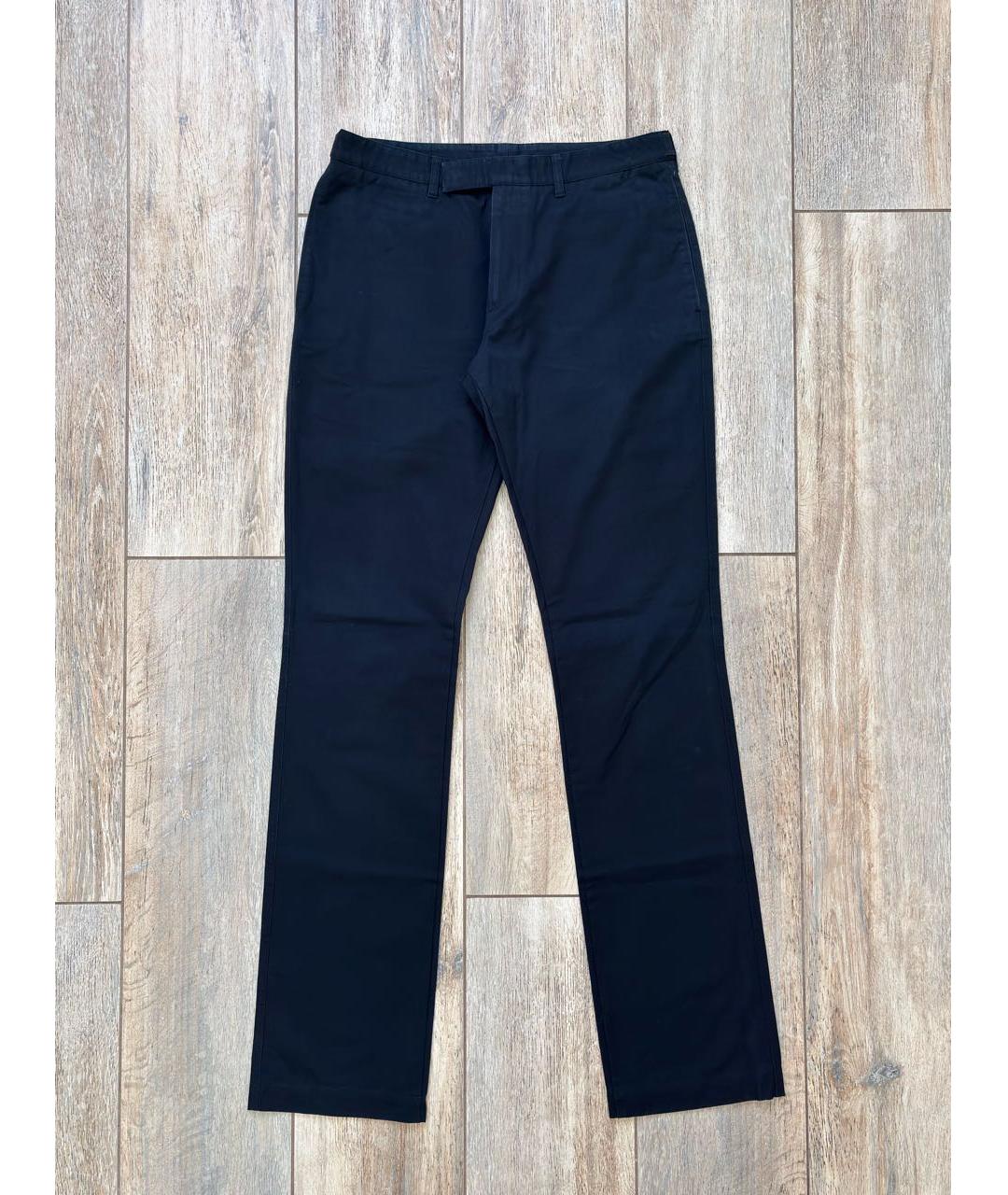 CHRISTIAN DIOR Темно-синие хлопковые прямые джинсы, фото 8