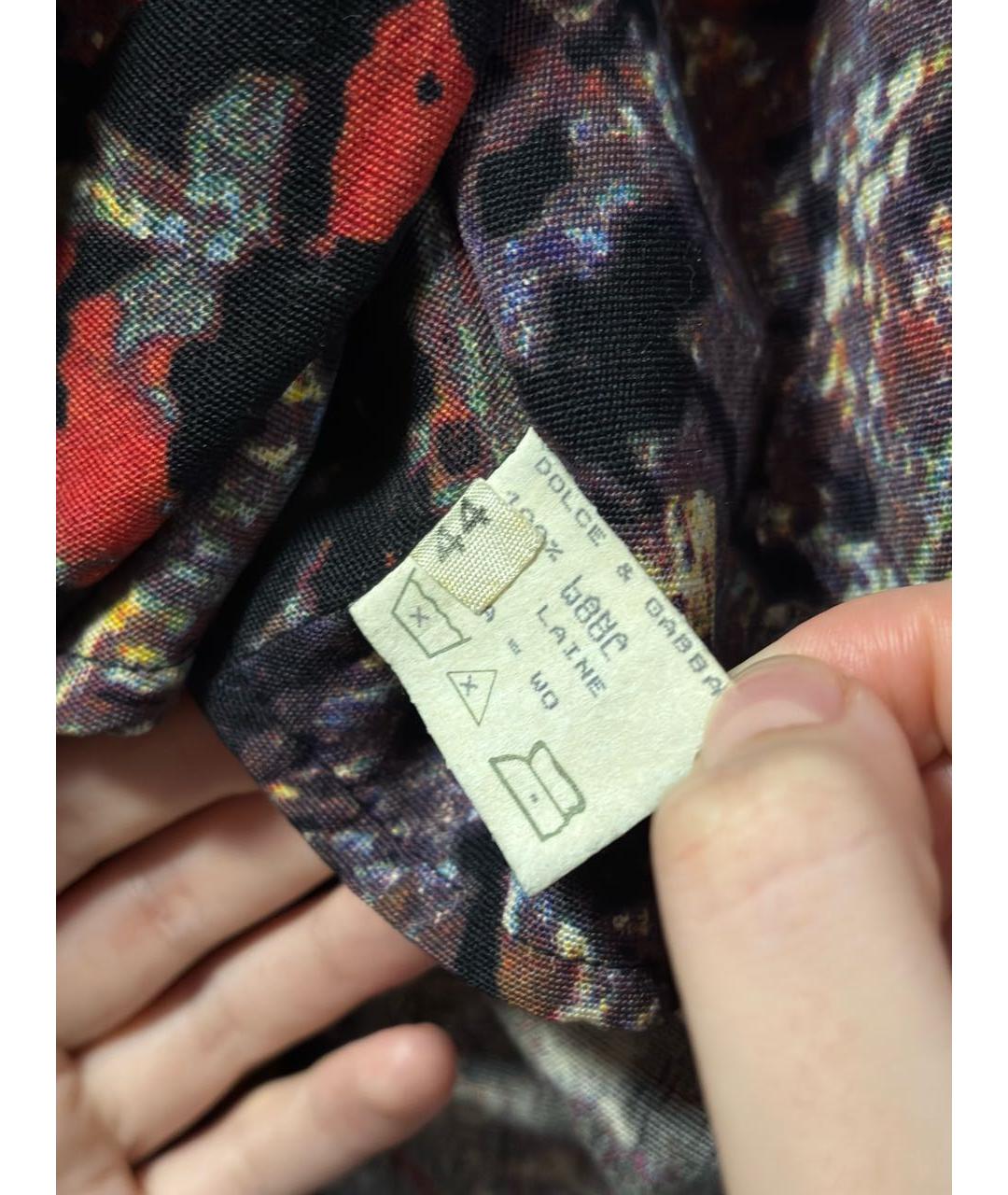 DOLCE&GABBANA Мульти шерстяной тренч/плащ, фото 6