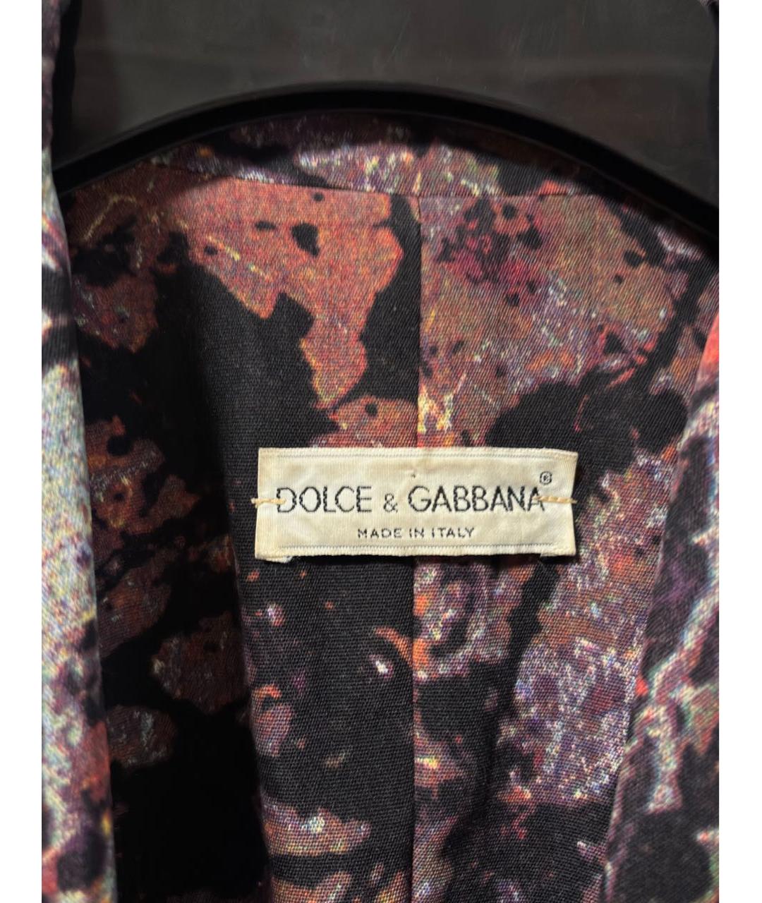 DOLCE&GABBANA Мульти шерстяной тренч/плащ, фото 5