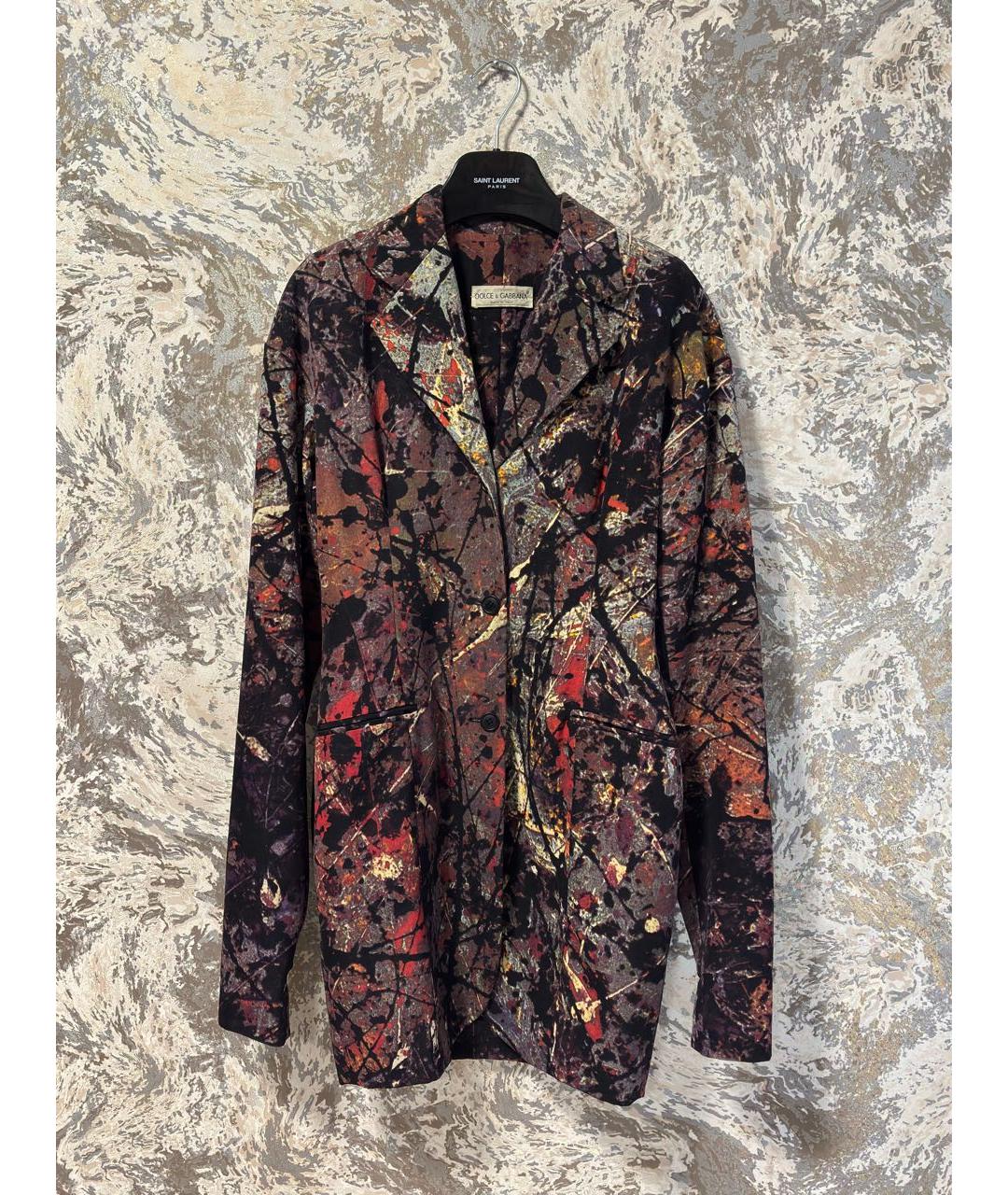 DOLCE&GABBANA Мульти шерстяной тренч/плащ, фото 9