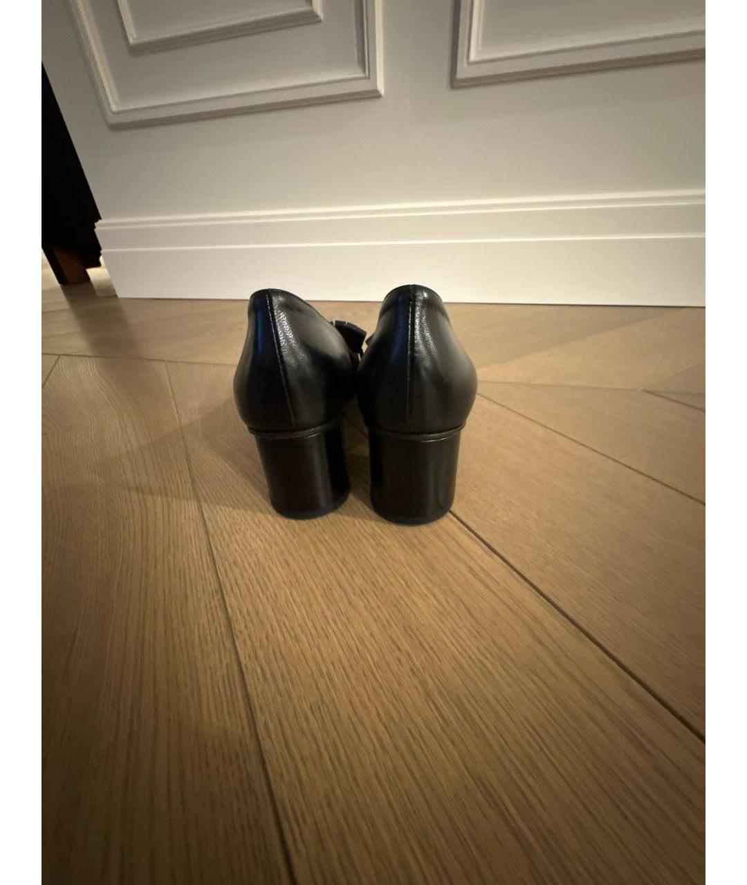 GUCCI Черные кожаные туфли, фото 4