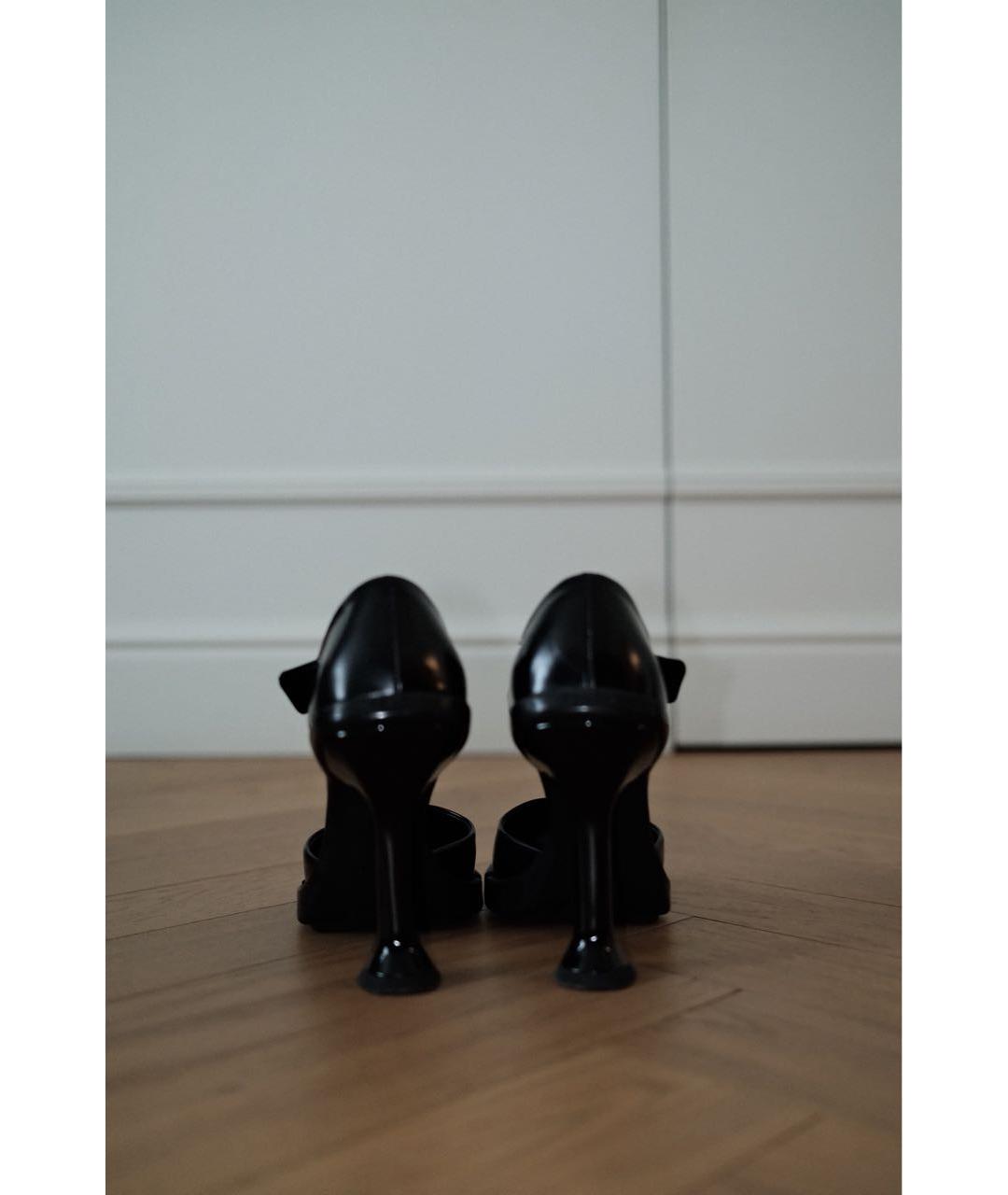 PRADA Черные кожаные туфли, фото 4