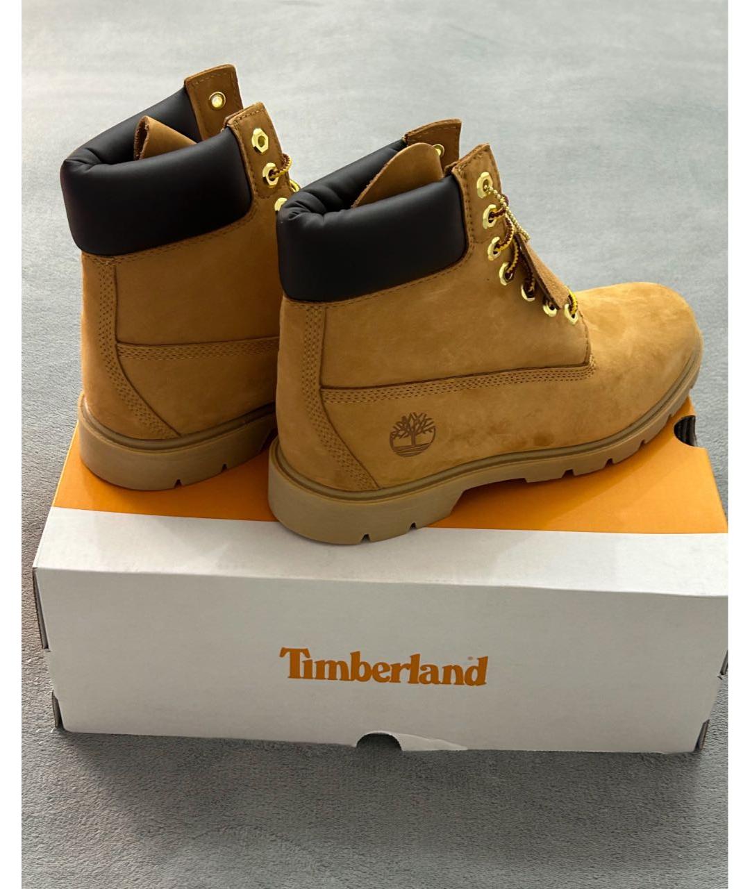 TIMBERLAND Оранжевое нубуковые высокие ботинки, фото 6