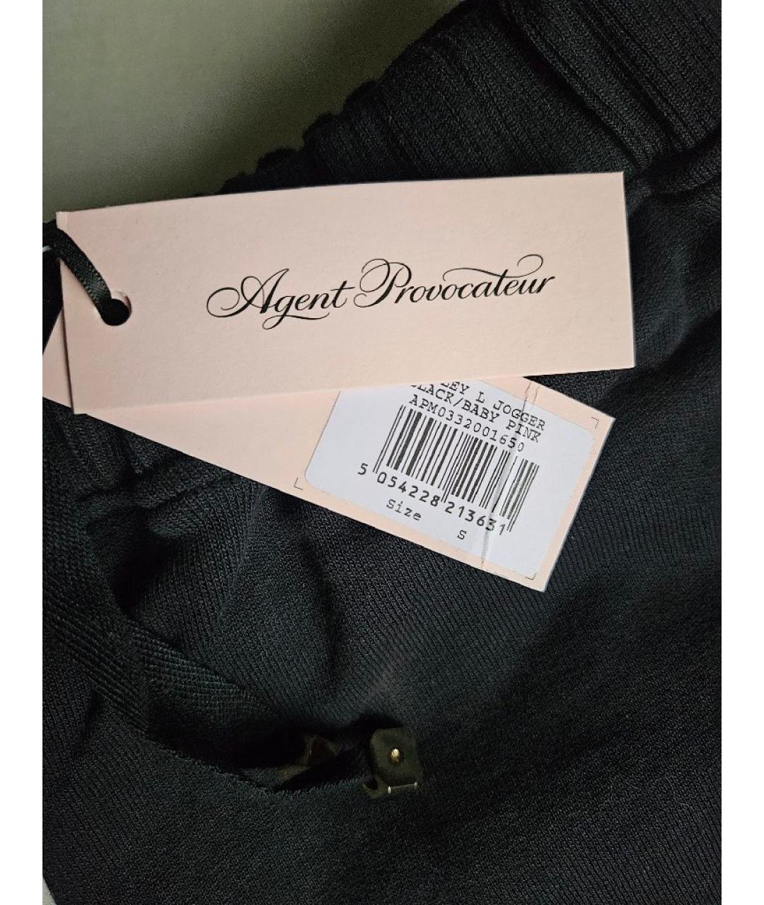 AGENT PROVOCATEUR Черные хлопковые спортивные брюки и шорты, фото 5