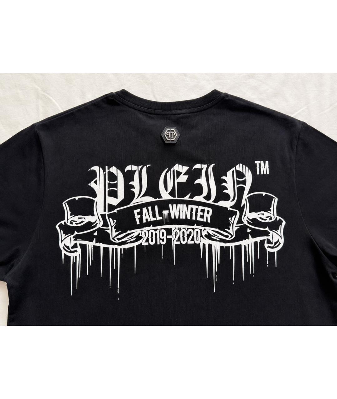 PHILIPP PLEIN Черная хлопковая футболка, фото 4