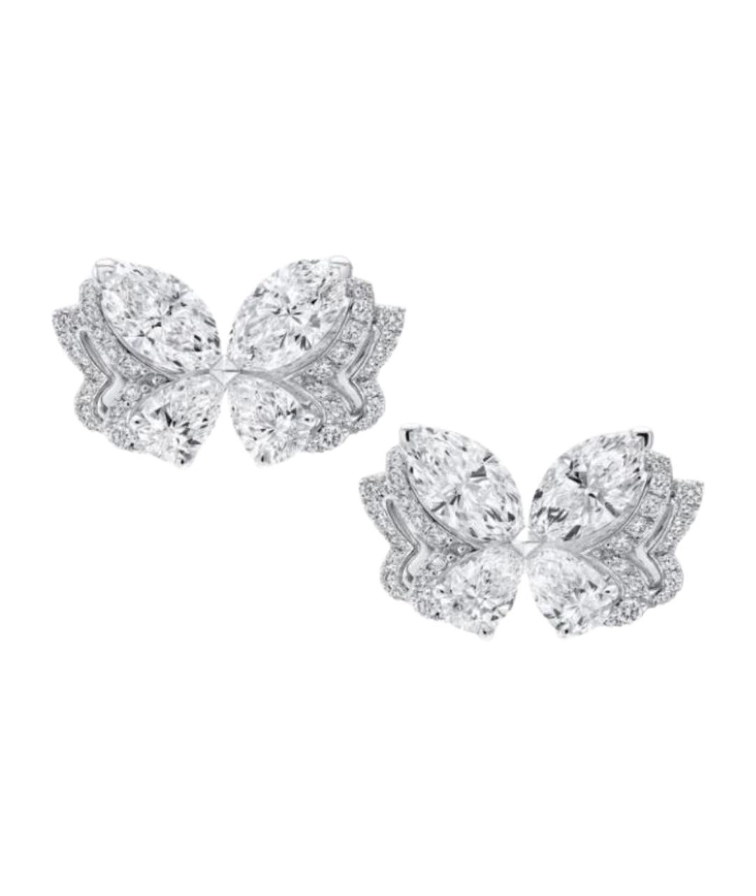 GRAFF Серебряные серьги из белого золота, фото 1