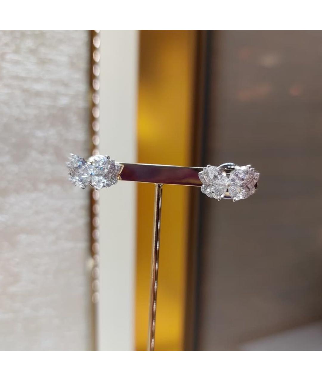 GRAFF Серебряные серьги из белого золота, фото 3