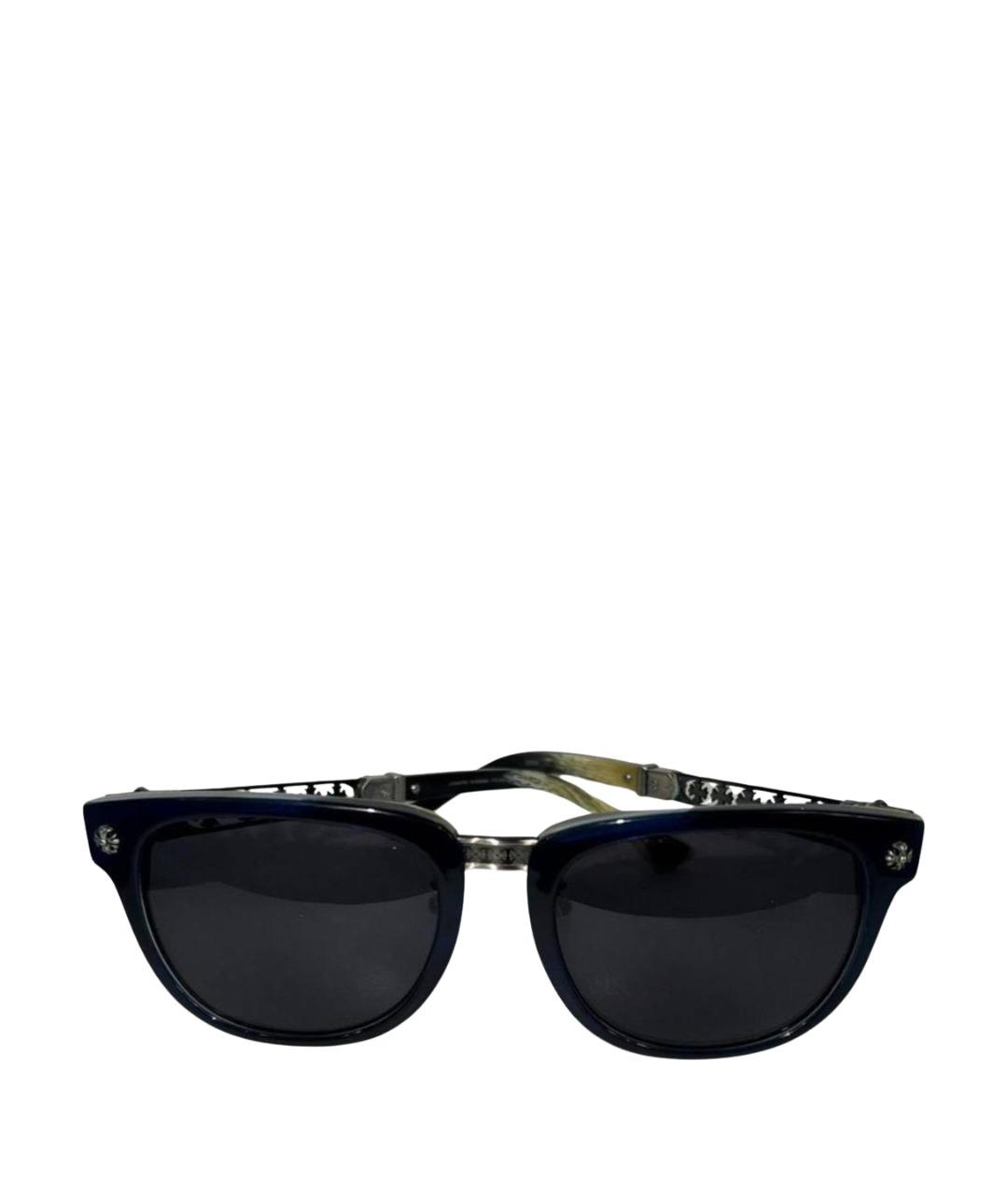 CHROME HEARTS Черные пластиковые солнцезащитные очки, фото 1