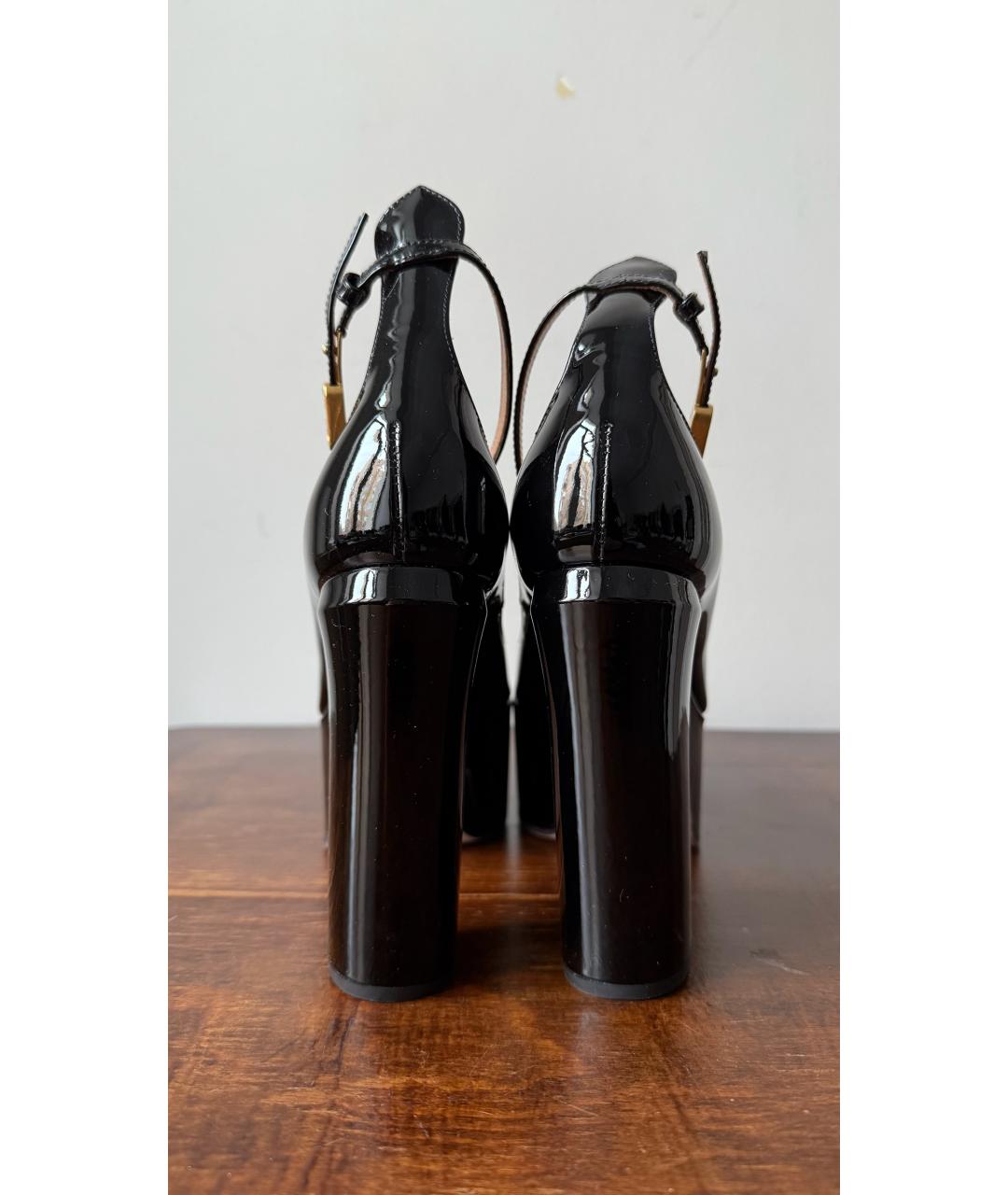 VALENTINO Черные туфли из лакированной кожи, фото 4
