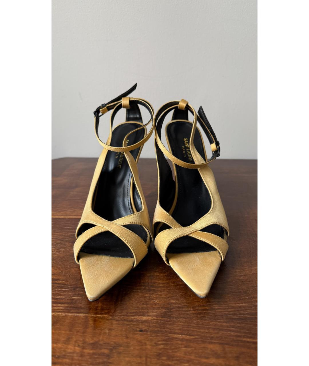 SAINT LAURENT Бежевые туфли, фото 2