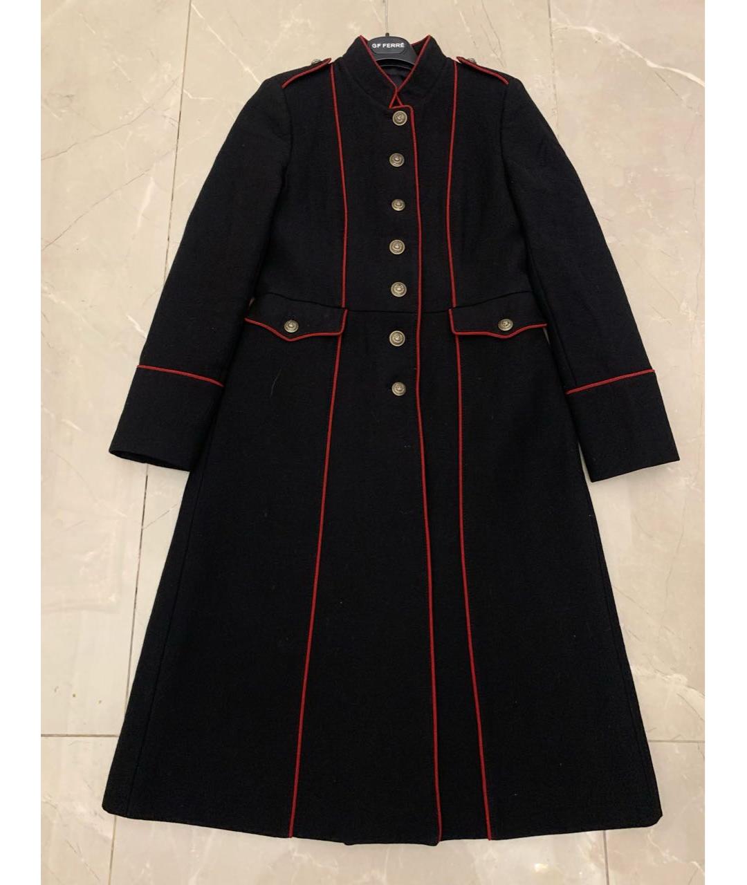 DOLCE&GABBANA Черное шерстяное пальто, фото 9