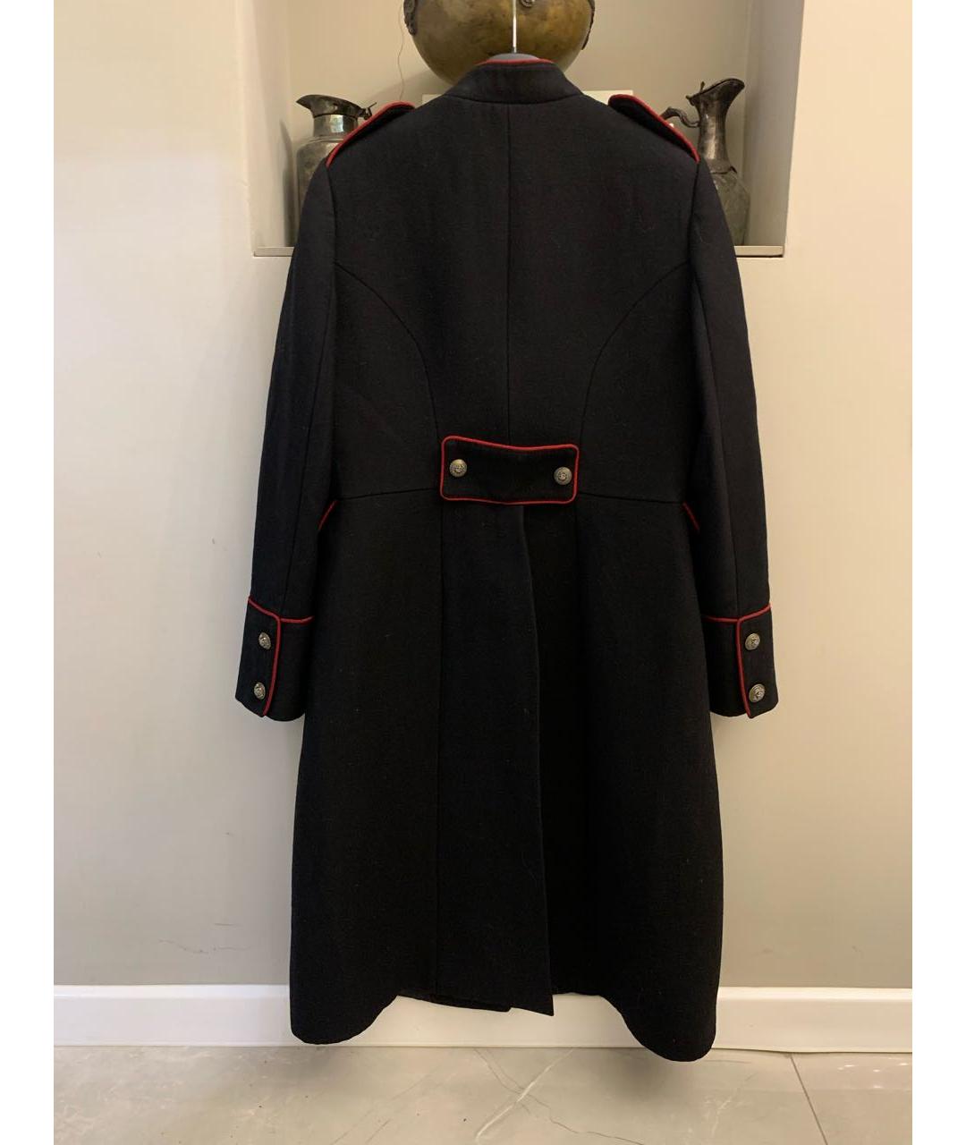 DOLCE&GABBANA Черное шерстяное пальто, фото 8