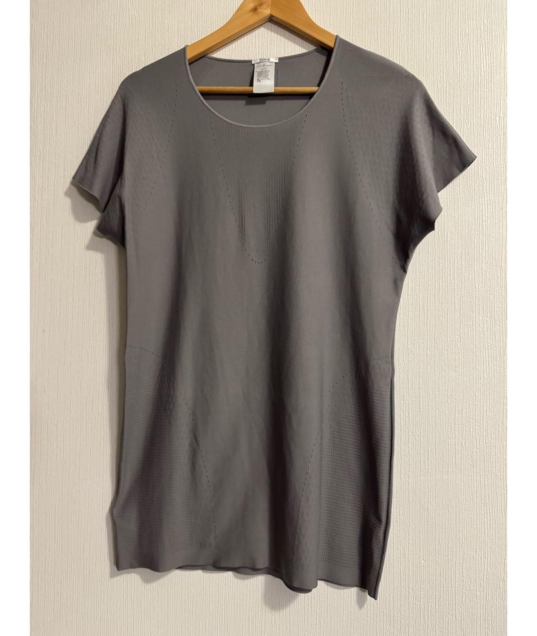 WOLFORD Антрацитовая полиамидовая футболка, фото 7