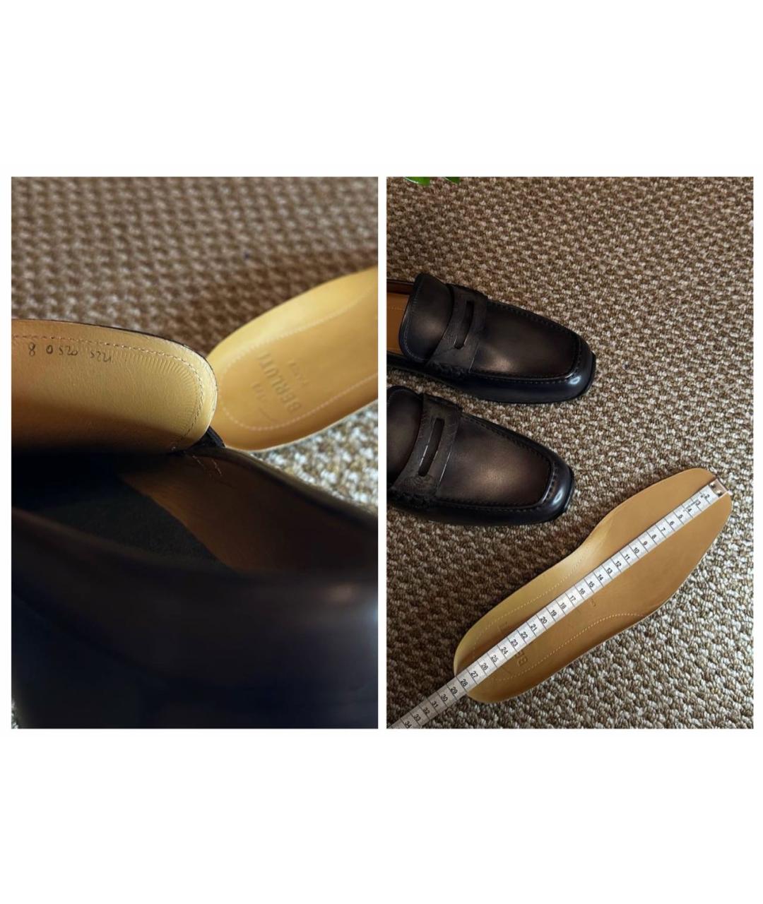 BERLUTI Коричневые кожаные лоферы, фото 8