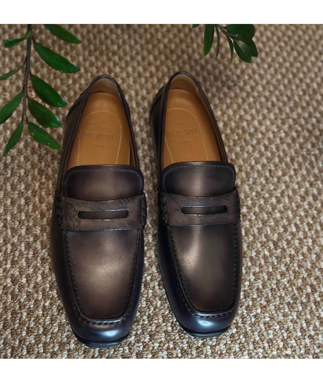 BERLUTI Коричневые кожаные лоферы, фото 3