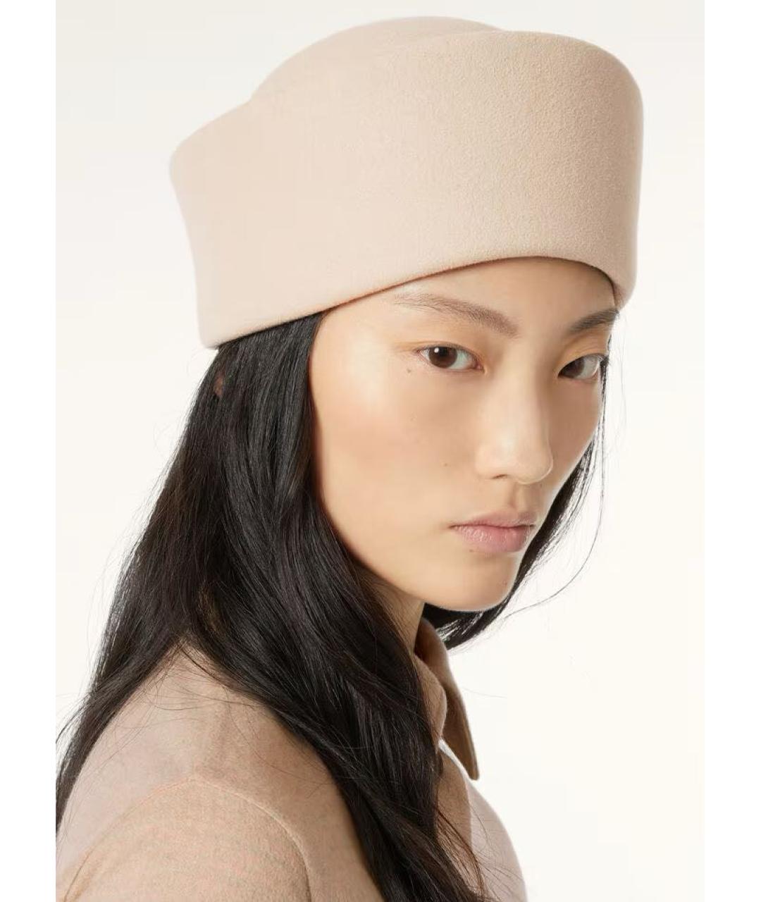 LORO PIANA Бежевая шапка, фото 2