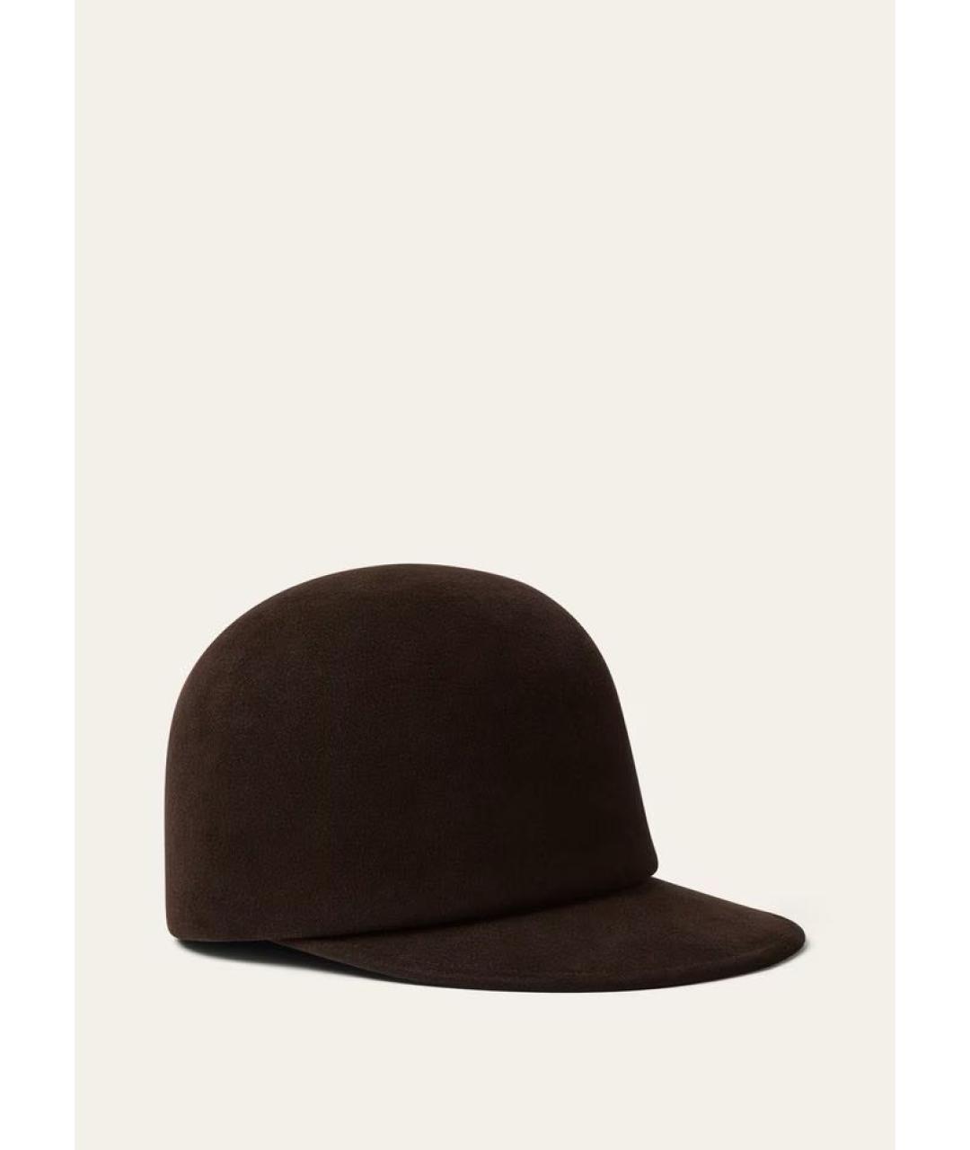 LORO PIANA Коричневая шапка, фото 5